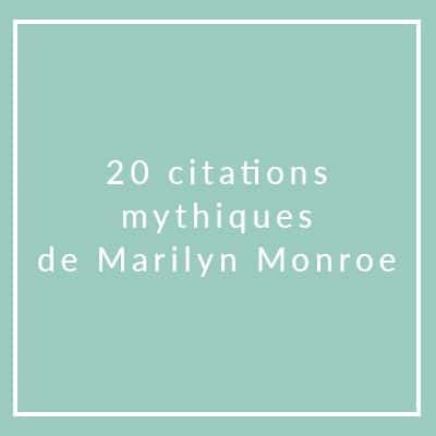 Top Des Citations De Marilyn Monroe