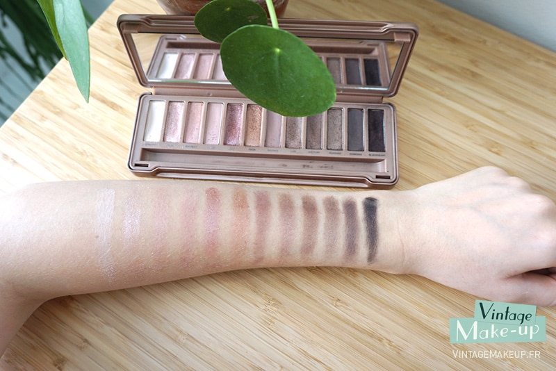 test palette naked 3 sur peau