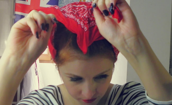 chignon bandana