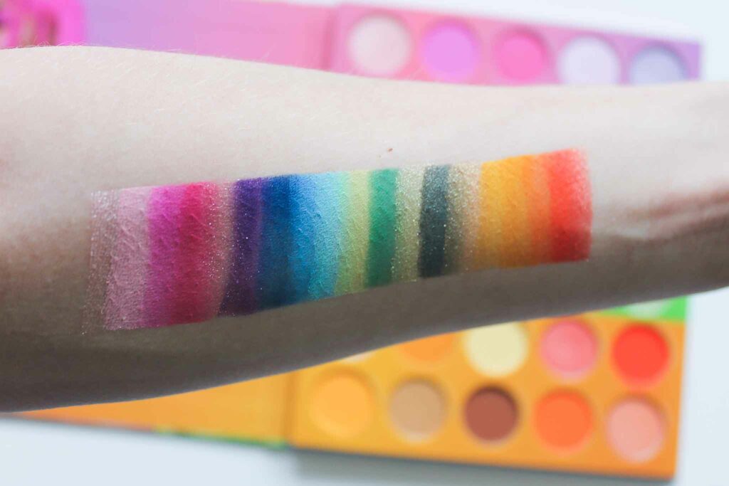 palette Nyane x Morphe swatch