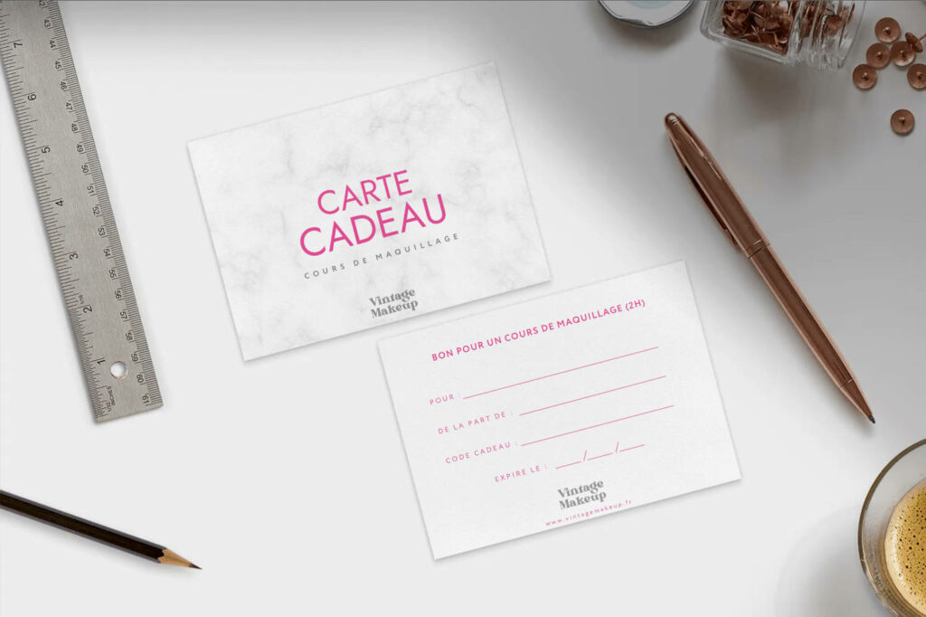 carte cadeau mockup