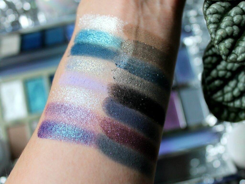 Swatch de la palette Metamorphic de Beauty Bay